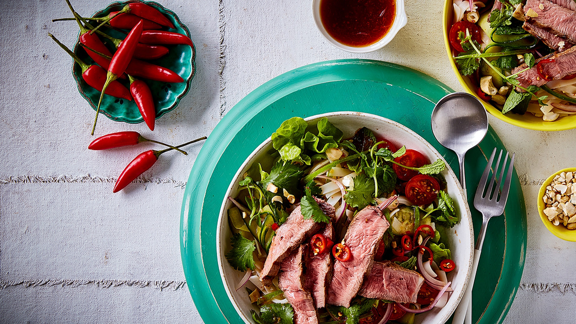 Spicy Thai Lamb and Noodle Salad Singapore